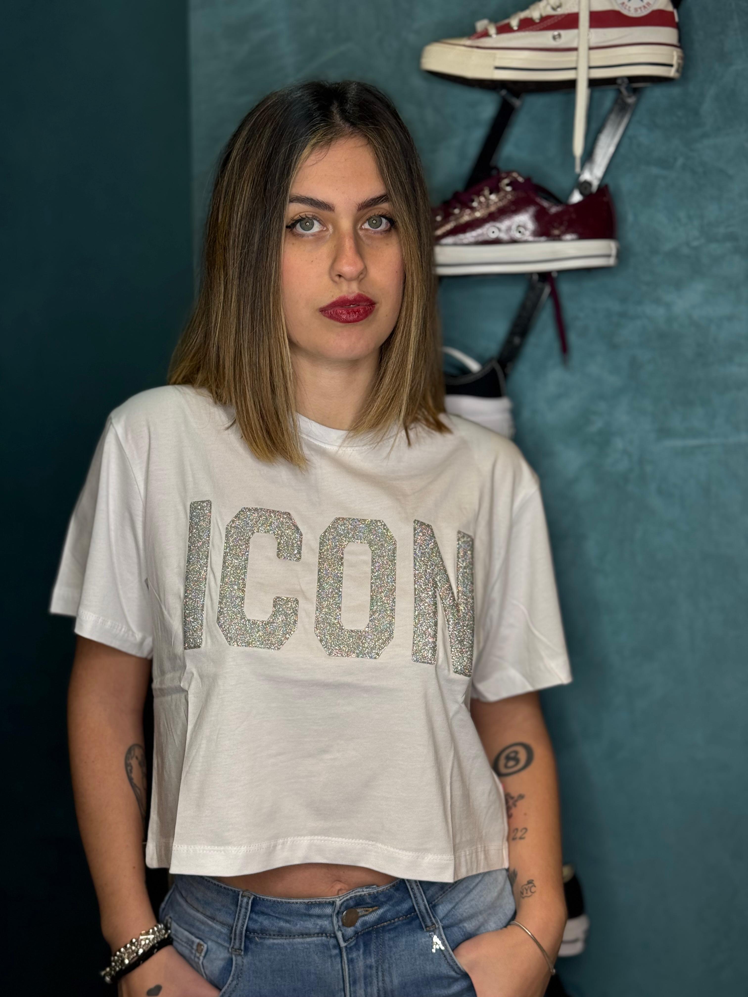 T-Shirt Icon Corta Glitter