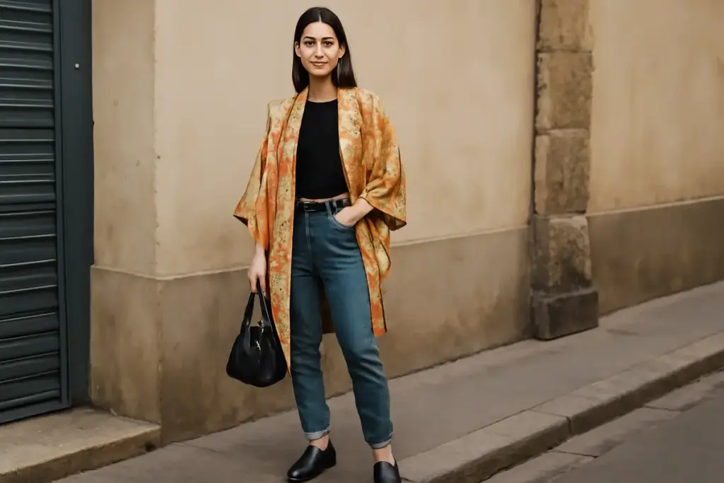 Vorresti creare un outfit alternativo con kimono vintage? Scopri subito gli abbinamenti che funzionano davvero