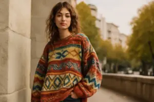 Maglioni bohémien oversize in stile etnico: perché sono un must nei cambi stagione
