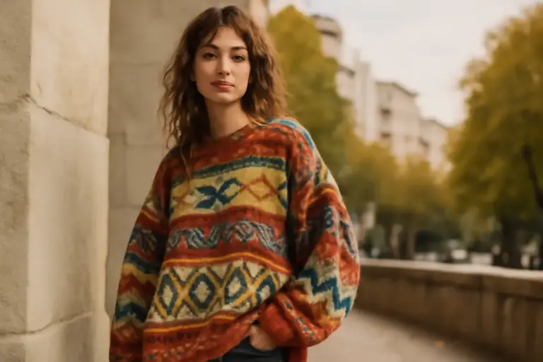 Maglioni bohémien oversize in stile etnico: perché sono un must nei cambi stagione