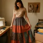 Gonne lunga etniche DIY: l’alternativa pratica per dare un nuovo volto ai tessuti inutilizzati