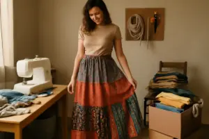 Gonne lunga etniche DIY: l’alternativa pratica per dare un nuovo volto ai tessuti inutilizzati