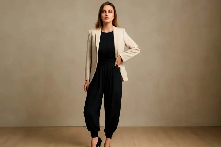 Come indossare pantaloni harem senza sembrare trasandata: il trucco che dona slancio