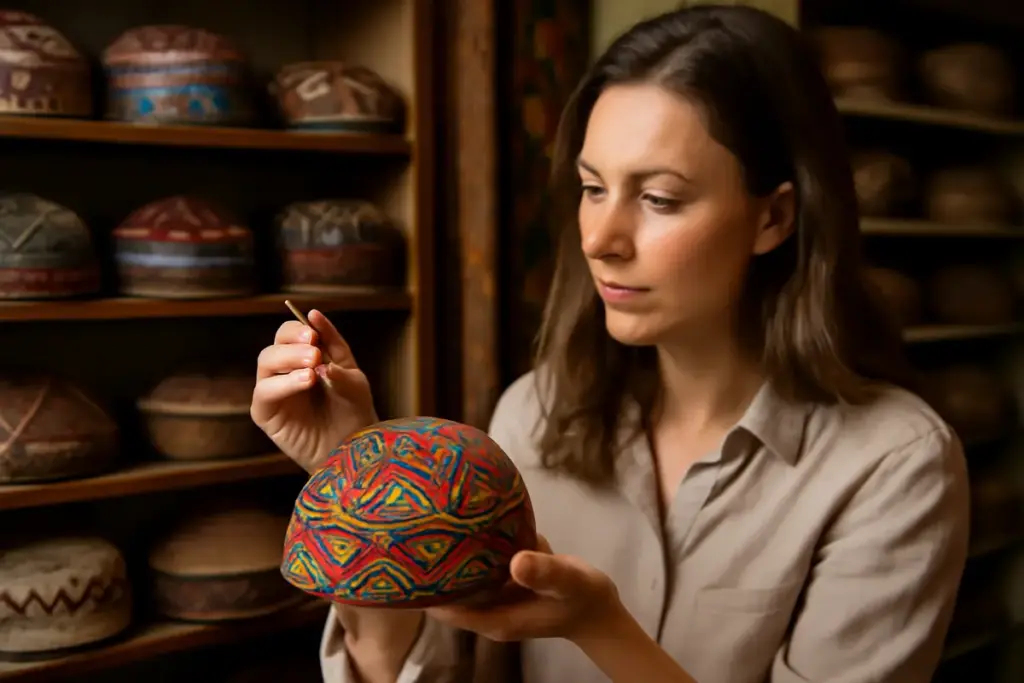 Stai cercando cappelli etnici originali? Il dettaglio che rivela la vera artigianalità