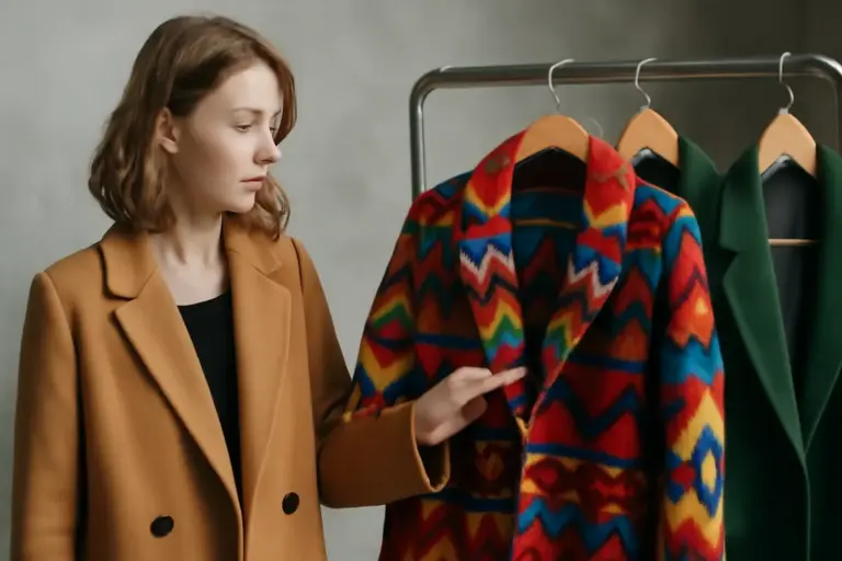 Come scegliere cappotti in panno con dettagli tribali: l’elemento chiave per non spegnere i colori