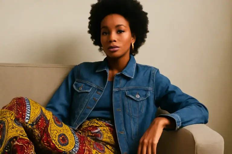 Vuoi unire denim alternativo e tessuti wax africani? Il risultato creativo che conquista sempre