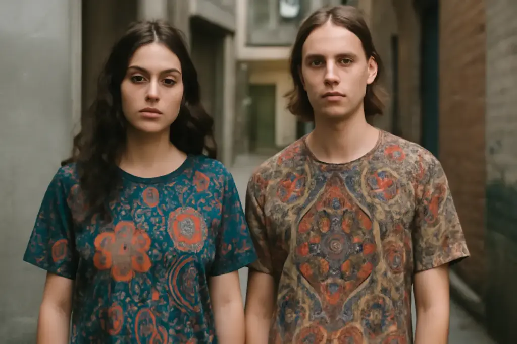 Magliette unisex con pattern tzigan: il dettaglio che rende riconoscibile lo stile veramente alternativo