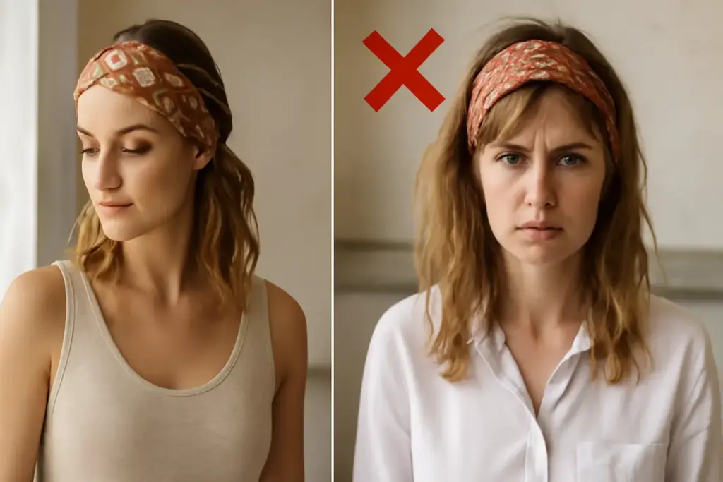 Quando usare una fascia per capelli in stile boho? Gli errori che rovinano il look